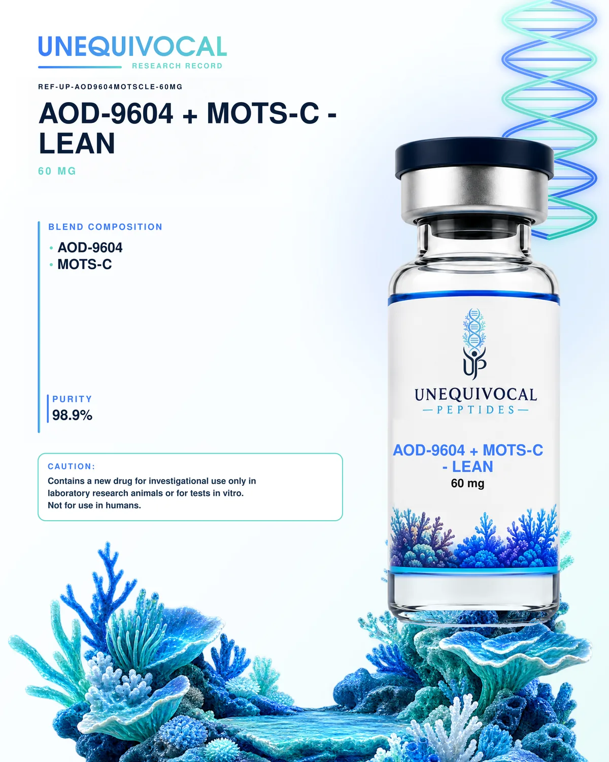 AOD-9604 + MOTS-c, 60 mg