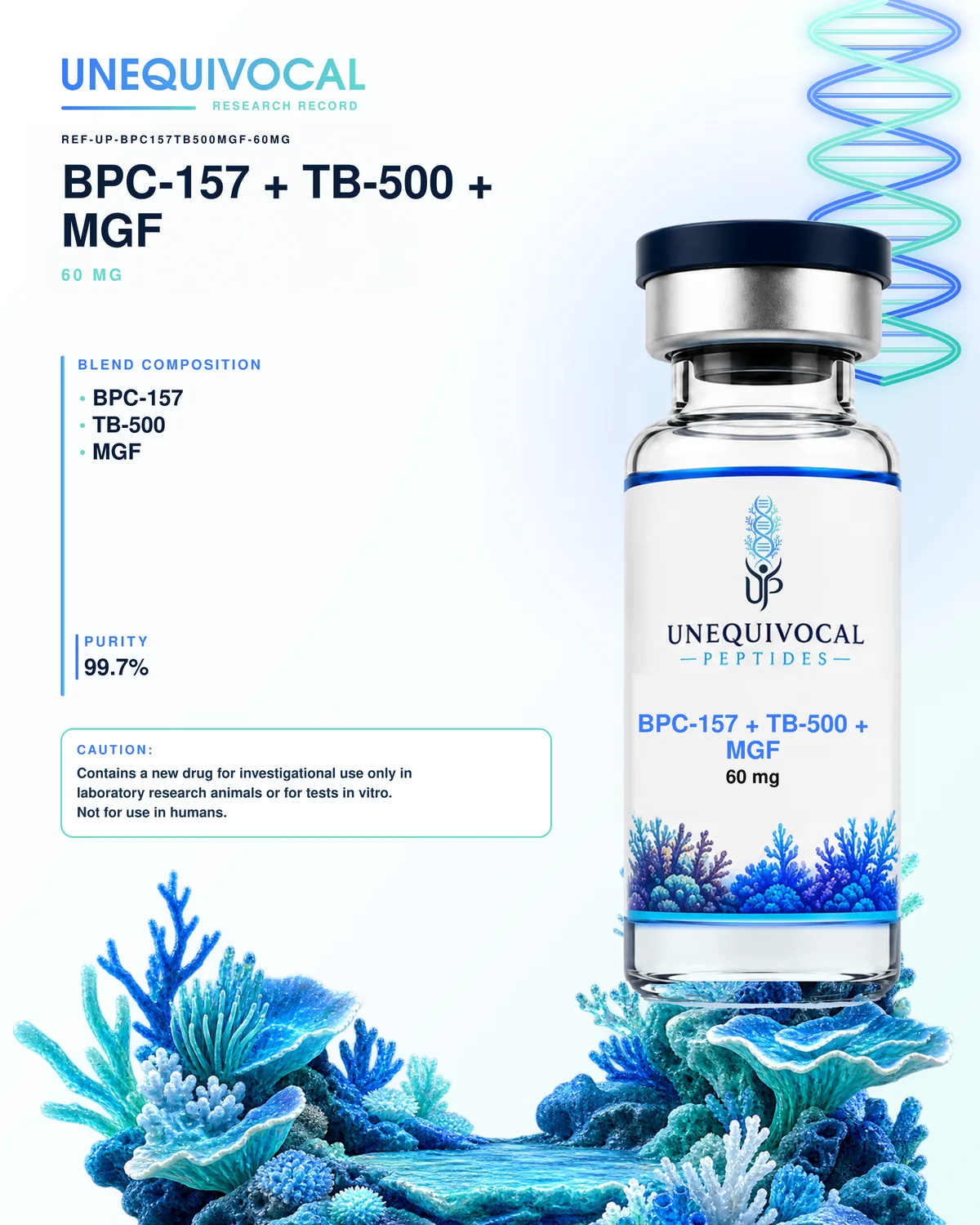 BPC-157 + TB-500 + MGF, 20 mg