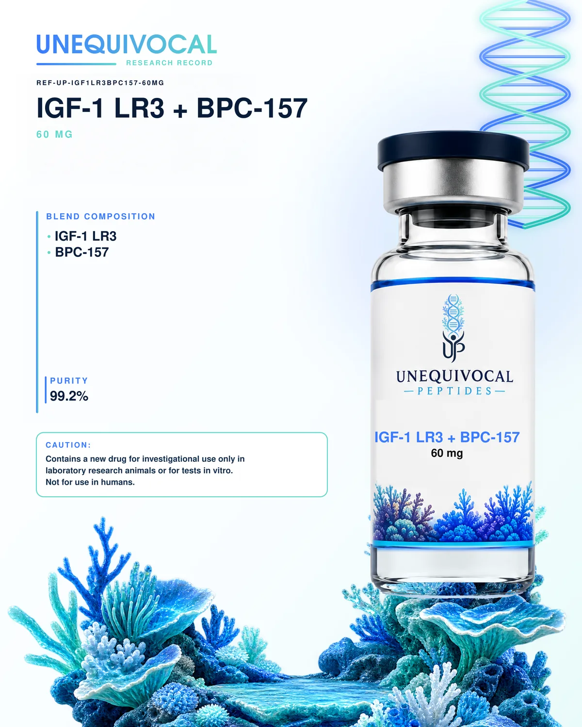 IGF-1 LR3 + BPC-157, 1 mg