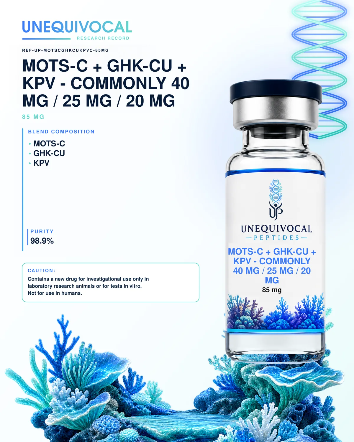 MOTS-c + GHK-Cu + KPV, 60 mg