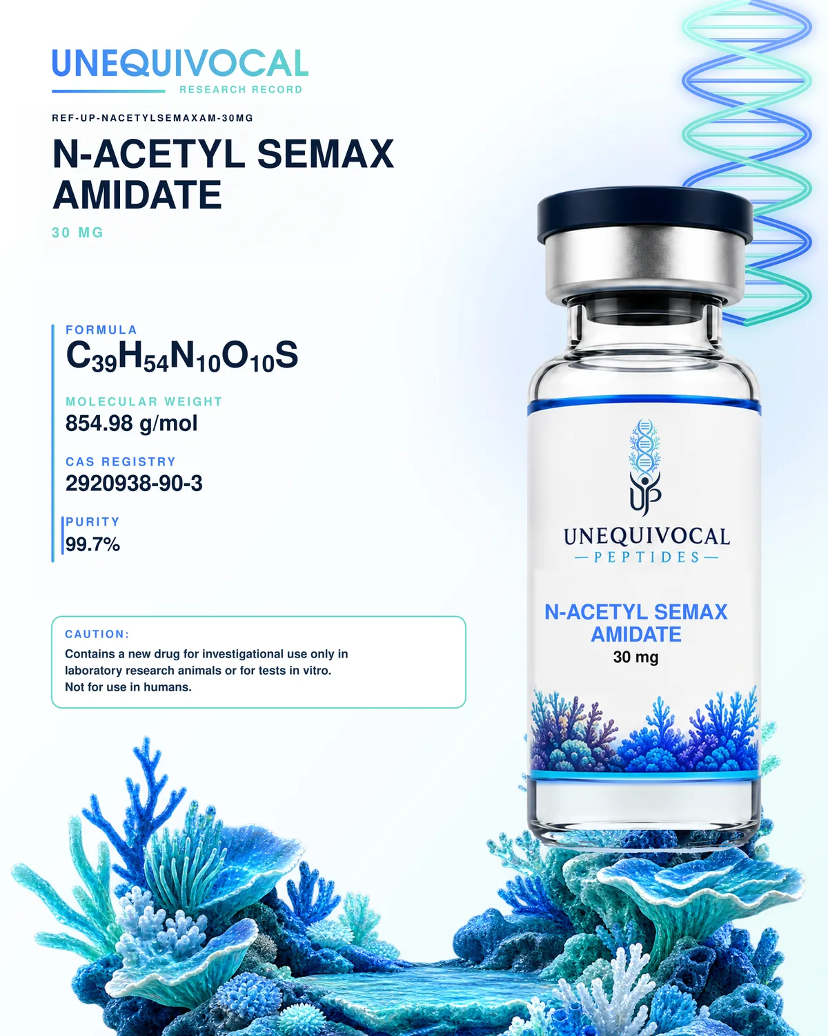 N-Acetyl Semax Amidate, 10 mg