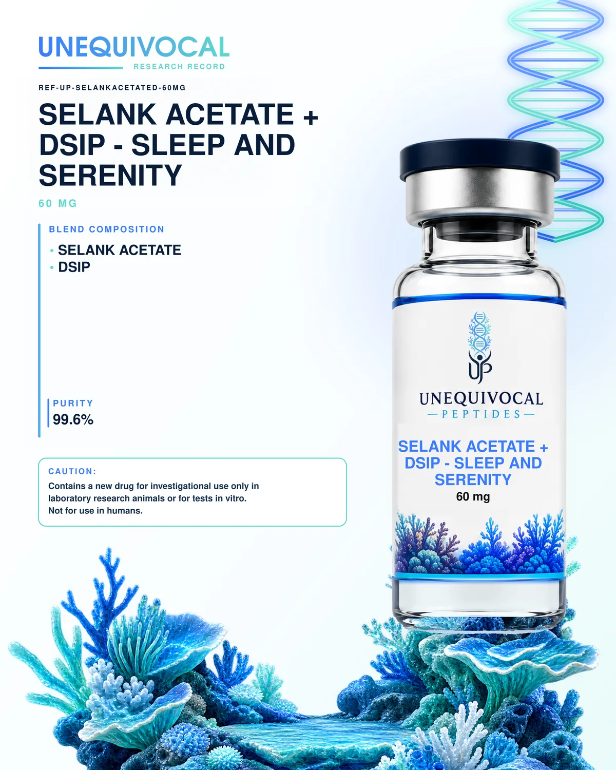 Selank Acetate + DSIP, 12 mg